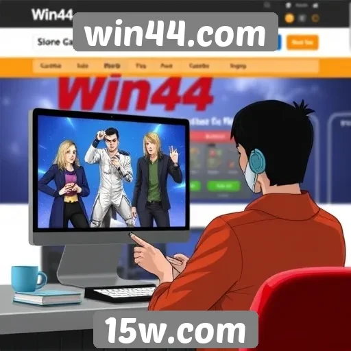 Análise da interface do site win44.com